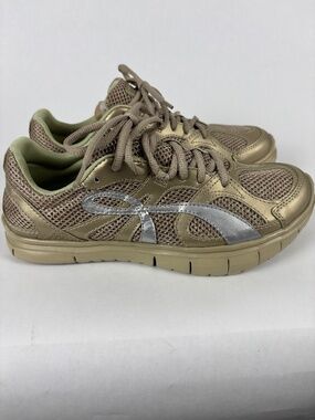 Kalso Earth Vegan, Lite, athletic/Run Shoes, Tan/Silver, Negative Heel, Size 8.5